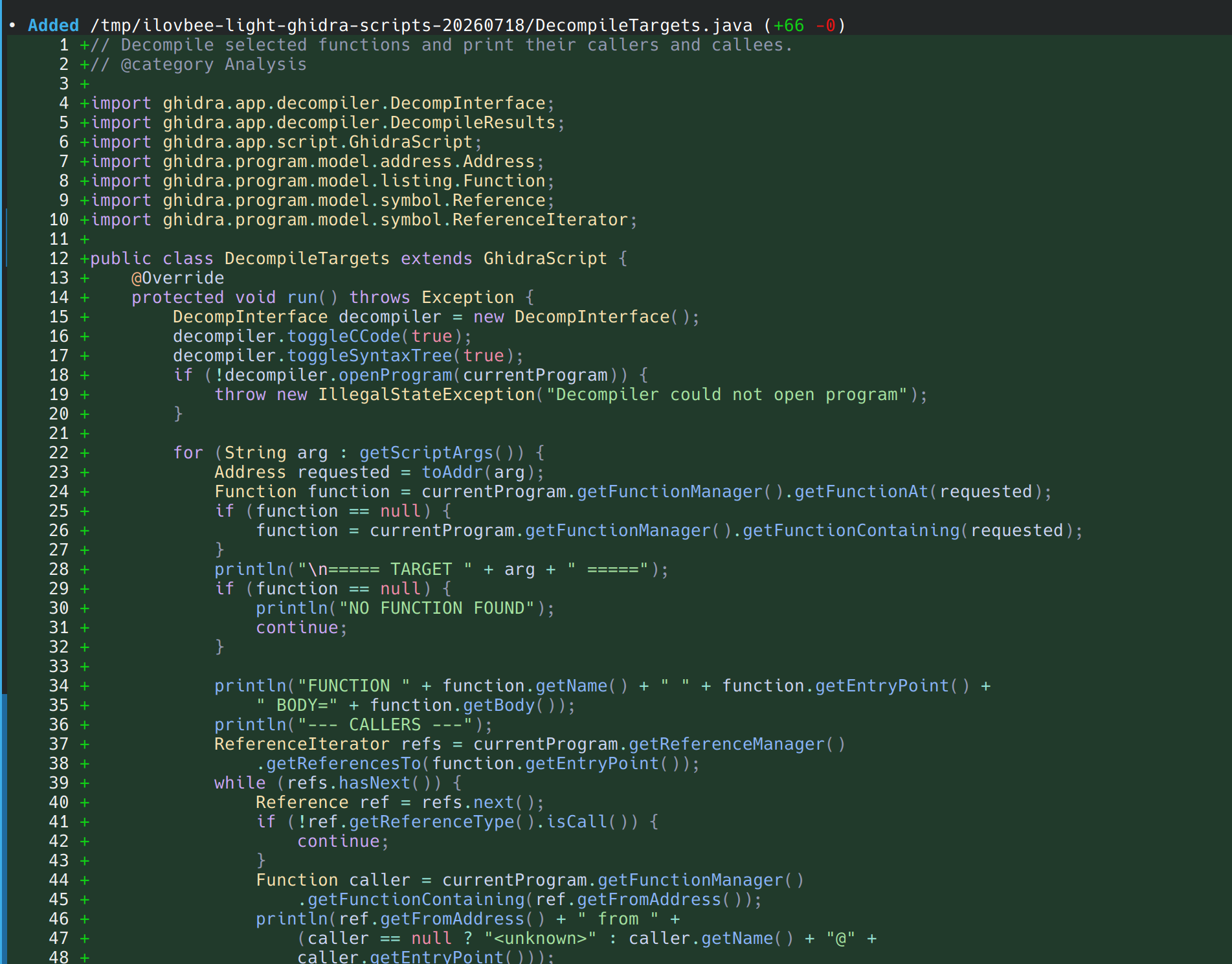 Reverse-engineering the driver with Ghidra
